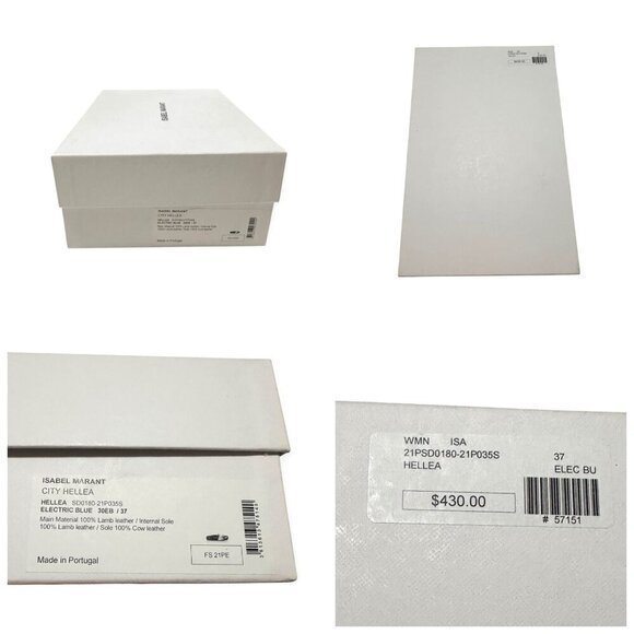 Isabel Marant Hellea Slide Sandal Electrxic Blue, EU 37 NIB - Picture 13 of 16